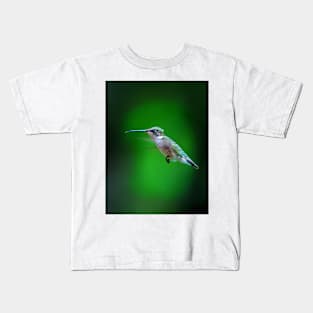 Tongue and Cheek - Ruby-throated hummingbird Kids T-Shirt